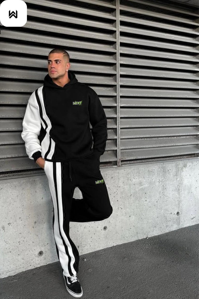 Next Printed Contrast Panel Track Suit