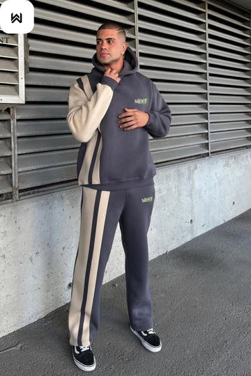 Next Printed Contrast Panel Track Suit