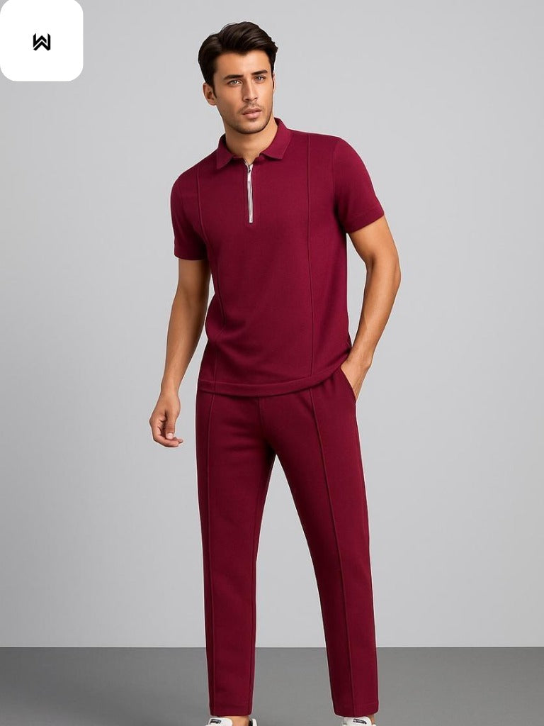 Zip Style Trouser Stripe Tracksuit